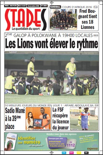 Sadio, Baldé, Mbaye, KOULY...ont rejoint: Les lions au grand complet depuis hier