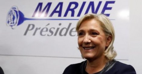 Marine Le Pen en tête au 1er tour, largement devancée au 2e tour, selon un sondage