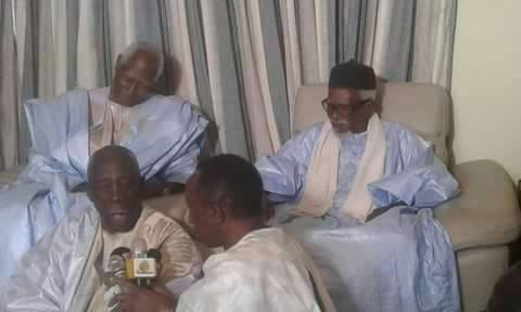 Religion: Abdou Diouf reçu à Mbacké Cadior par Serigne Cheikh Sidy Moctar