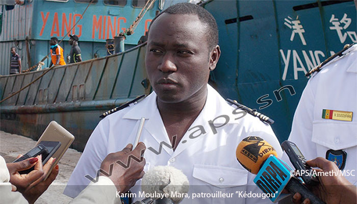 Pêche: Des chalutiers battant pavillon chinois pris en flagrant délit au large de la Casamance(Marine sénégalaise)