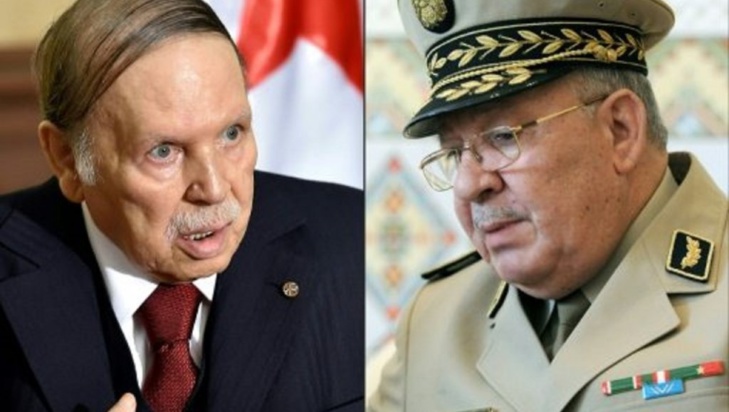 Abdelaziz Bouteflika et le général Ahmed Gaïd Salah