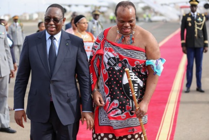 Les images de l’arrivée du roi de l’Eswatini, en visite officielle au Sénégal