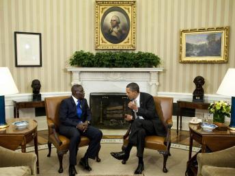 Le président du Ghana reçu à la Maison Blanche par Barack Obama
