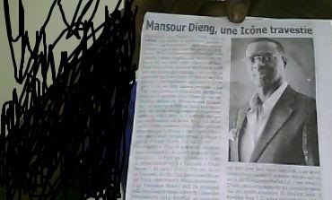 Mansour Dieng de Icône ,une icone travestie selon le journal le Pays