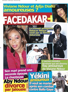 Viviane et Adja Diallo amoureuse à la une de facedakar+ de la semaine?