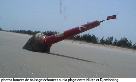 Oussouye : six bouées de balisage retrouvées sur la plage Nikine