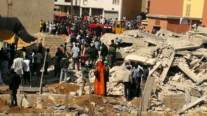 L'immeuble qui jouxte la brioche dorée de Ouakam s'est effondré (IMAGES)