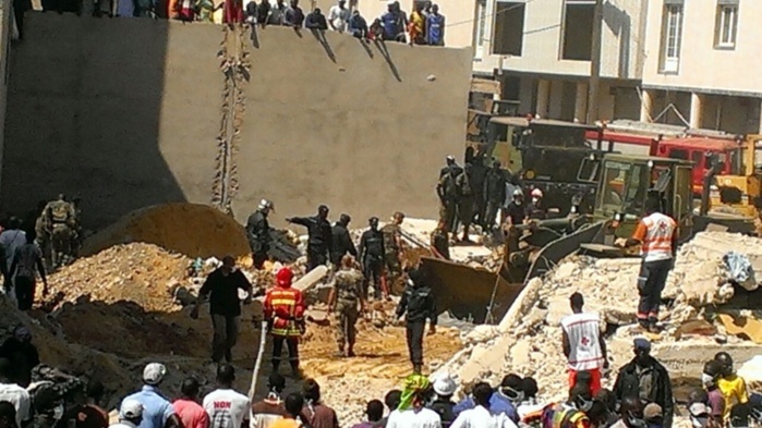 L'immeuble qui jouxte la brioche dorée de Ouakam s'est effondré (IMAGES)
