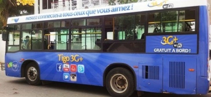 Technologies: Tigo propose le Wi-Fi gratuit dans les bus Dakar Dem Dik