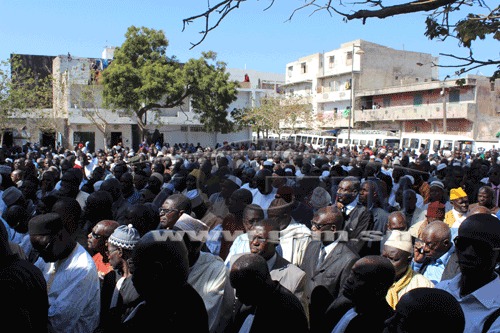 NECROLOGIE: Une foule immense à la levée du corps de Birame Sassoum Sy(images)
