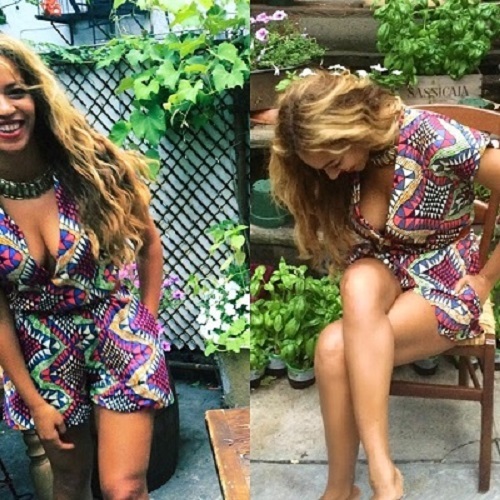 Beyoncé ne jure que par le pagne africain et elle le porte si bien!! ( photos)