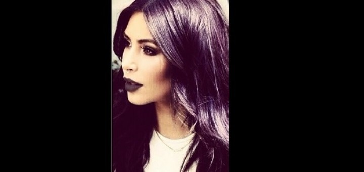 Kim Kardashian en mode gothique: photo