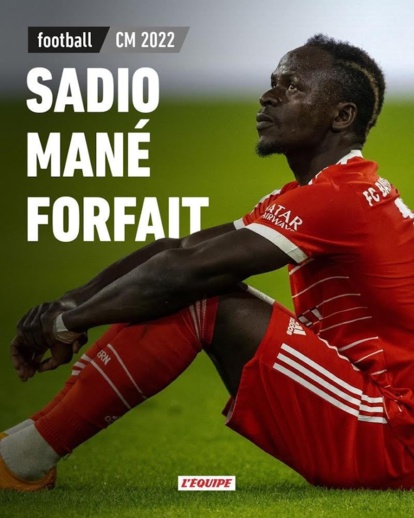 Sadio Mané forfait pour la coupe du monde, selon l’Equipe