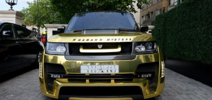 Découvrez la Range Rover or de €200 000 avec 666 comme plaque d’immatriculation d’un saoudien: photo