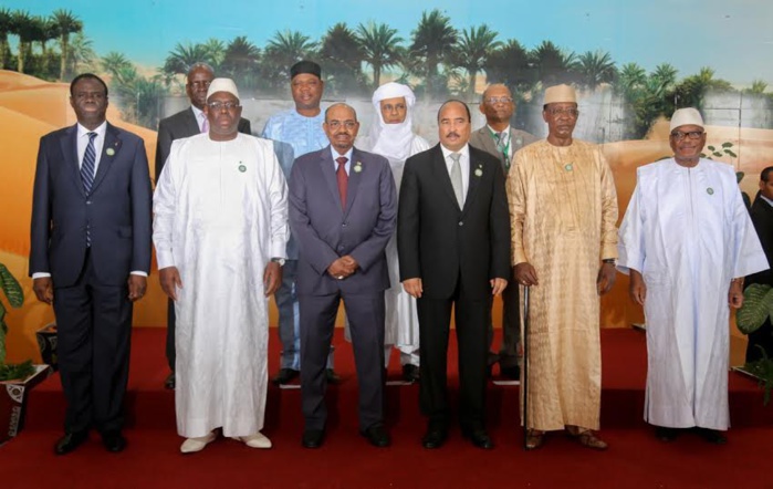 Mauritanie: Photo de famille de la  la 3ème Session Ordinaire de la Conférence des Chefs d'Etat et de Gouvernement de l'Agence Panafricaine de la Grande Muraille Verte