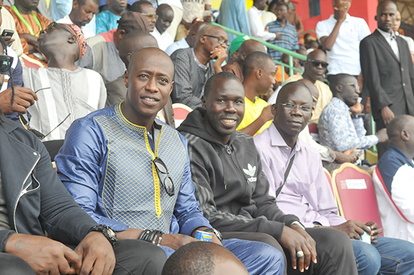 Fadiga en compagnie de Moussa Ndiaye lors de la finale coupe du Sénégal