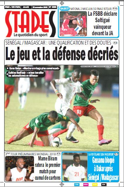 Enseignements du match Sénégal/Madagascar: