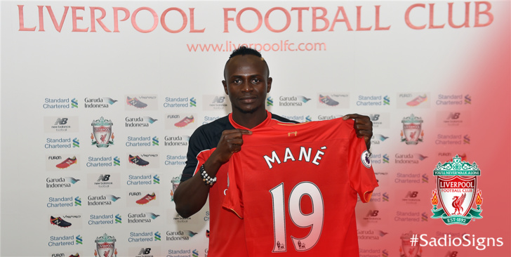 Transfert: Présentation officielle de Sadio Mané, nouveau pensionnaire de Liverpool