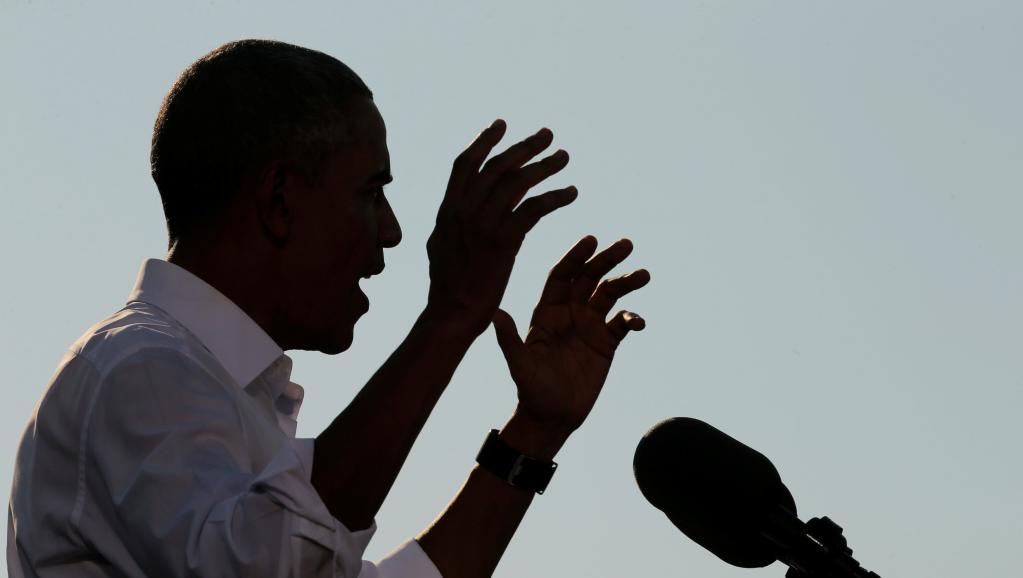 Présidentielle américaine: Barack Obama en campagne à la rescousse d'Hillary Clinton