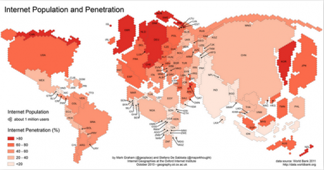 Faute de moyens, plus de la moitié de la population mondiale n'utilise pas internet