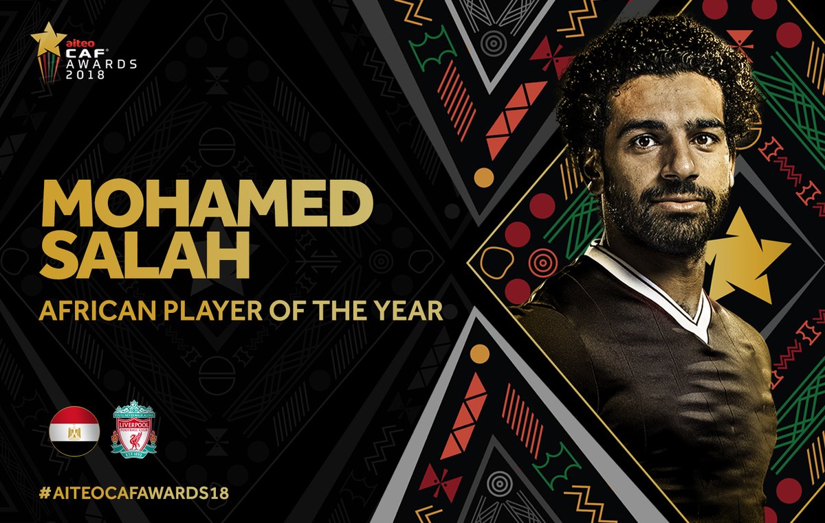 #CAFAWARDS2018 : Mohamed Salah sacré meilleur joueur africain de l'année