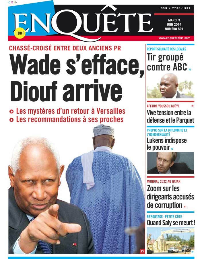 Chassé croisé entre deux anciens chefs d'Etat: Me Wade décolle, Diouf atterrit
