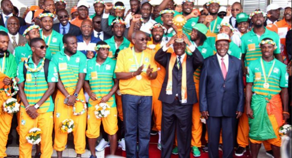 Alassane Ouattara offre 2 milliards de FCFA aux Éléphants vainqueurs de la CAN 2015