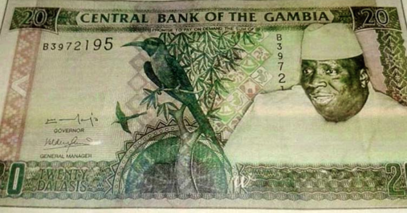 JAMMEH REMET ÇA: De nouveaux billets de banque à son effigie!