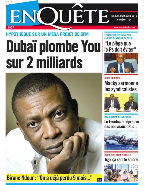 PROJET D’EXTENSION DU GROUPE FUTURS MEDIAS : Youssou Ndour « piégé » au Port sur 2,4 milliards