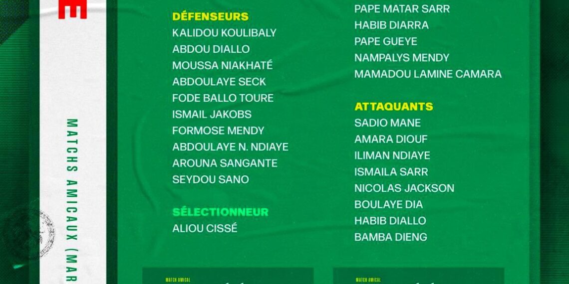Première liste post-Can 2023 : Aliou Cissé fait appel à 31 joueurs dont 5 nouveaux