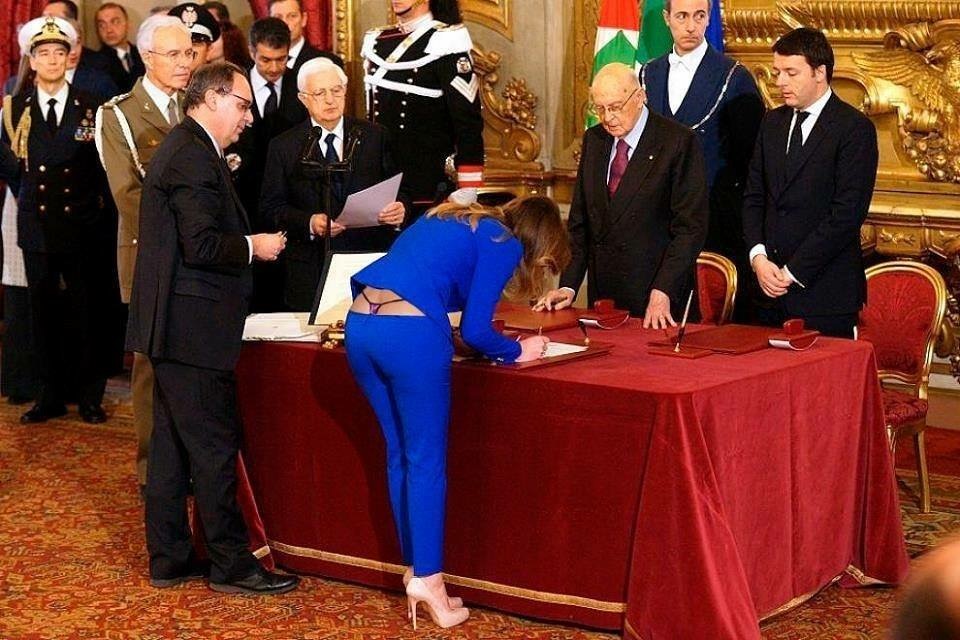 La ministre Italienne signe sa nomination