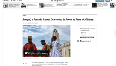 L’Islam tolérant et la menace jihadiste: Le Sénégal inquiète l'Amérique