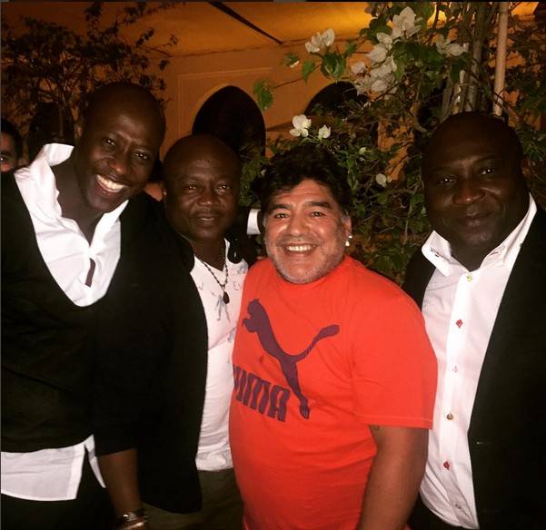 (Photo) Kalidou Fadiga en compagnie des légendes du football: Maradonna, Pelé…