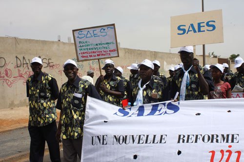 Différend entre le SAES –Etat du Sénégal: Vers une grève illimitée à partir du 26 avril prochain