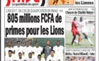 Primes des lions du Sénégal: 805 millions FCF en cas de qualification en finale