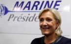 Marine Le Pen en tête au 1er tour, largement devancée au 2e tour, selon un sondage