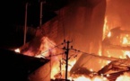 Le marché de Colobane prend feu