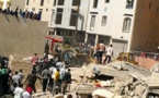 Les terribles images de l'effondrement d'un immeuble a Ouakam