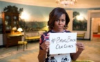 Michelle Obama solidaire avec les lycéennes nigérianes enlevées