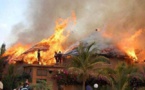Incendie à Diourbel: 1 mort, 2 blessés, 40 cases et 11 tonnes de céréales calcinées