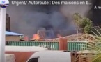 Urgent/ Autoroute : Des maisons en baraque sur l’ancien site du garage pompiers ont pris feu (vidéo)