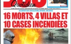 Accidents de circulation, noyade, incendie: 16 morts, 4 villas et 10 cases incendiées en deux jours