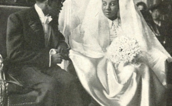 Le Président Senghor et sa première femme Ginette Eboué